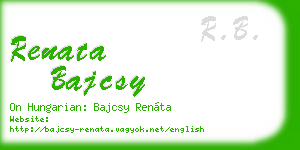 renata bajcsy business card